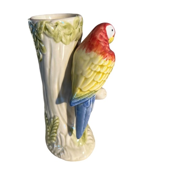 Vintage 1980  Otagiri parrot vase. - Picture 2 of 4